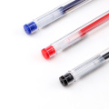 High Quality Rubber Coated Plastic Gel Pen Student Stationery Black Gel Ink Pen Wholesale